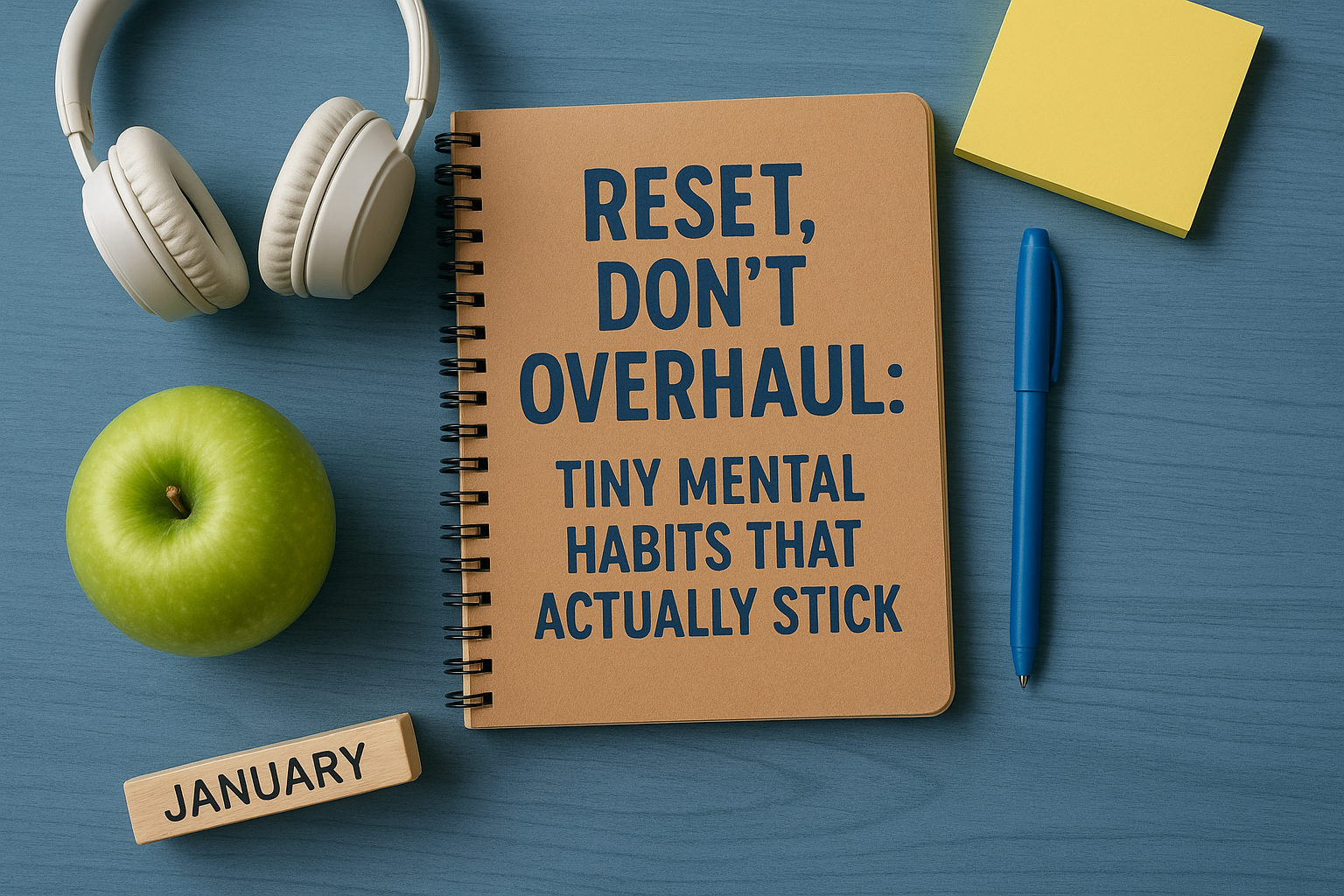 Reset, Don’t Overhaul: Tiny Mental Habits That Actually Stick